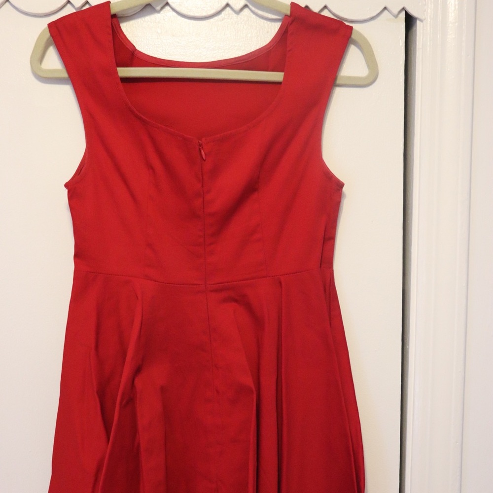 Red Peplum Dress